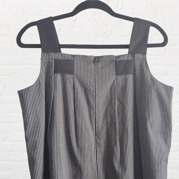 Striped shift tank dress with strap detail - Picture 4 of 10